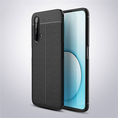 Custodia Silicone Morbida In Pelle Cover S03 per Realme X50t 5G Nero