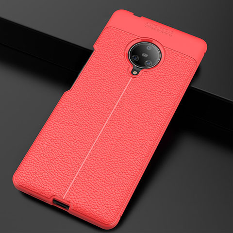 Custodia Silicone Morbida In Pelle Cover S03 per Vivo Nex 3S Rosso