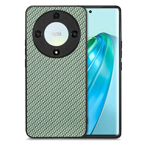 Custodia Silicone Morbida In Pelle Cover S03D per Huawei Honor Magic5 Lite 5G Verde