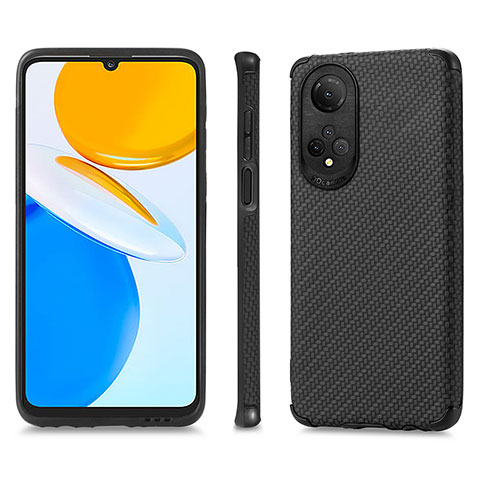 Custodia Silicone Morbida In Pelle Cover S03D per Huawei Honor X7 Nero