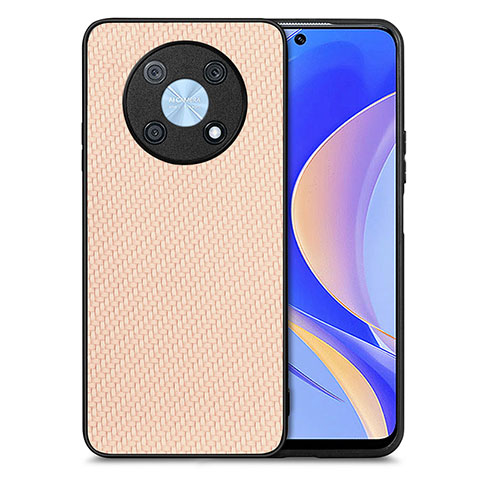 Custodia Silicone Morbida In Pelle Cover S03D per Huawei Nova Y90 Oro