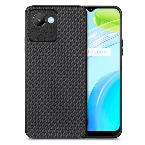 Custodia Silicone Morbida In Pelle Cover S03D per Realme C30 Nero