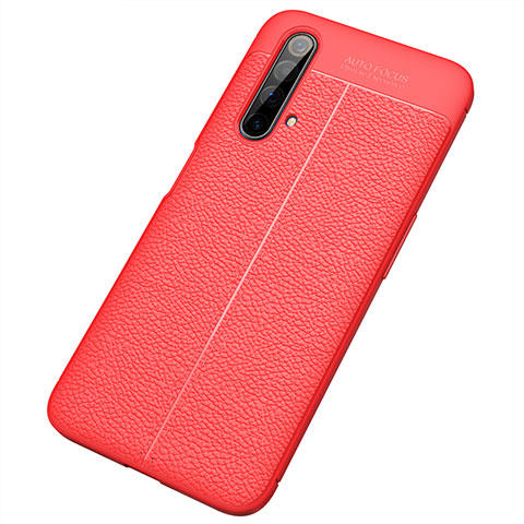 Custodia Silicone Morbida In Pelle Cover S04 per Realme X3 SuperZoom Rosso