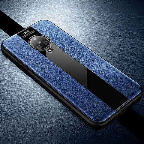 Custodia Silicone Morbida In Pelle Cover S04 per Vivo Nex 3 5G Blu