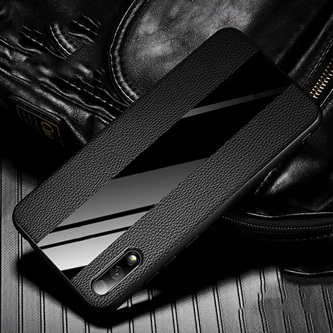 Custodia Silicone Morbida In Pelle Cover S05 per Huawei P Smart Z (2019) Nero