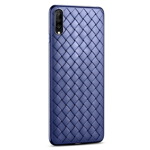 Custodia Silicone Morbida In Pelle Cover S06 per Huawei Honor 9X Pro Blu