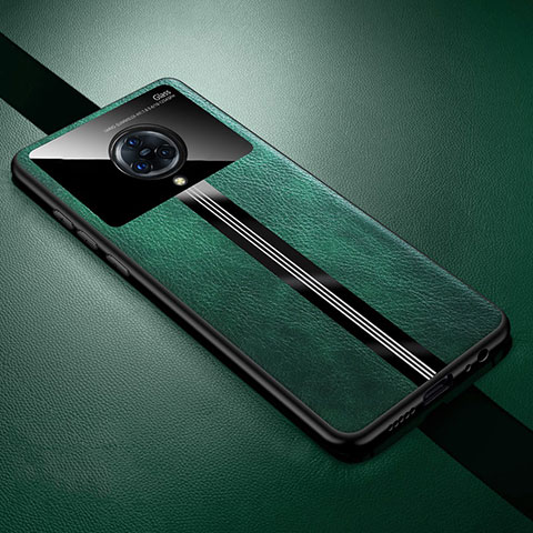 Custodia Silicone Morbida In Pelle Cover S06 per Vivo Nex 3S Verde