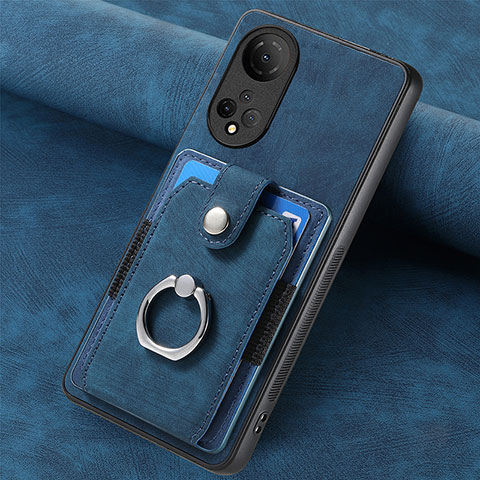 Custodia Silicone Morbida In Pelle Cover SD1 per Huawei Honor X7 Blu