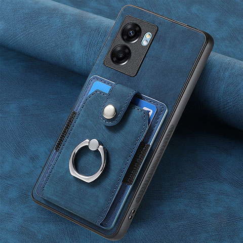 Custodia Silicone Morbida In Pelle Cover SD1 per OnePlus Nord N300 5G Blu