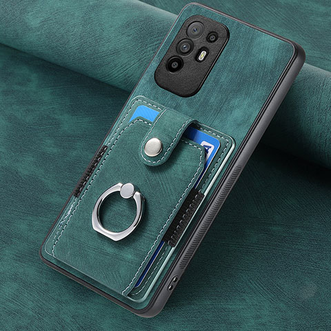 Custodia Silicone Morbida In Pelle Cover SD1 per Oppo A94 5G Verde