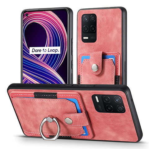 Custodia Silicone Morbida In Pelle Cover SD1 per Realme Q3i 5G Rosa