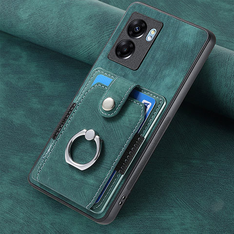 Custodia Silicone Morbida In Pelle Cover SD1 per Realme V23 5G Verde