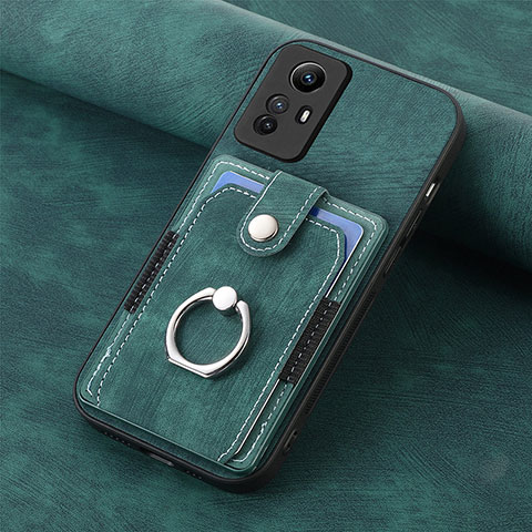 Custodia Silicone Morbida In Pelle Cover SD1 per Xiaomi Redmi Note 12S Verde