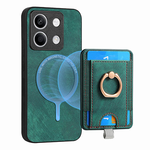 Custodia Silicone Morbida In Pelle Cover SD1 per Xiaomi Redmi Note 13 5G Verde