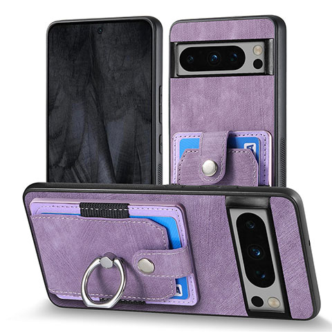 Custodia Silicone Morbida In Pelle Cover SD3 per Google Pixel 8 Pro 5G Viola