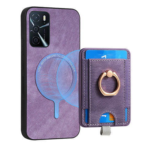 Custodia Silicone Morbida In Pelle Cover SD3 per Oppo A16 Lavanda