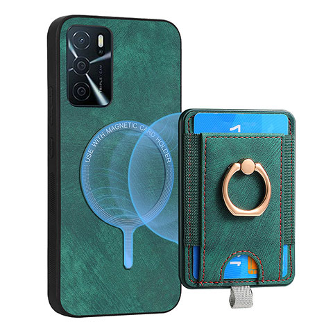 Custodia Silicone Morbida In Pelle Cover SD3 per Oppo A16 Verde