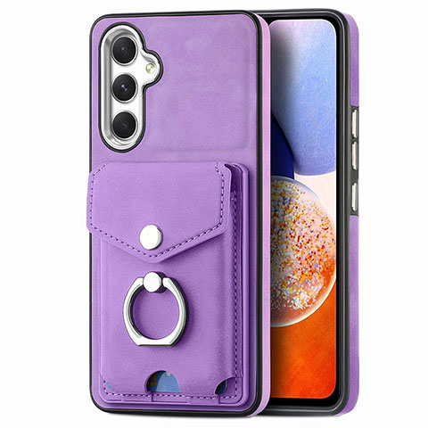 Custodia Silicone Morbida In Pelle Cover SD4 per Samsung Galaxy A14 5G Viola