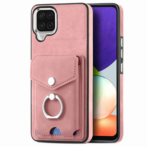 Custodia Silicone Morbida In Pelle Cover SD4 per Samsung Galaxy A22 4G Rosa