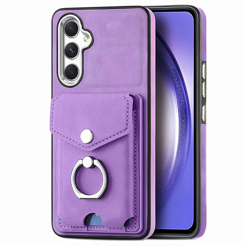 Custodia Silicone Morbida In Pelle Cover SD5 per Samsung Galaxy Quantum4 5G Lavanda