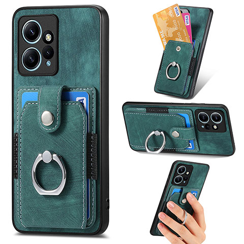 Custodia Silicone Morbida In Pelle Cover SD6 per Xiaomi Redmi Note 12 4G Verde