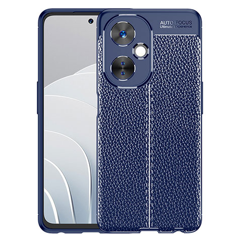 Custodia Silicone Morbida In Pelle Cover WL1 per OnePlus Nord CE 3 5G Blu