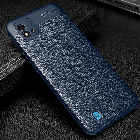 Custodia Silicone Morbida In Pelle Cover WL1 per Realme C11 (2021) Blu