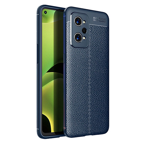 Custodia Silicone Morbida In Pelle Cover WL1 per Realme GT Neo 3T 5G Blu