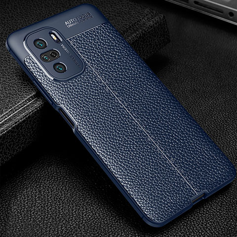 Custodia Silicone Morbida In Pelle Cover WL1 per Xiaomi Mi 11X 5G Blu