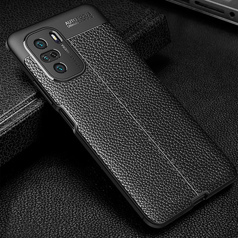 Custodia Silicone Morbida In Pelle Cover WL1 per Xiaomi Mi 11X Pro 5G Nero