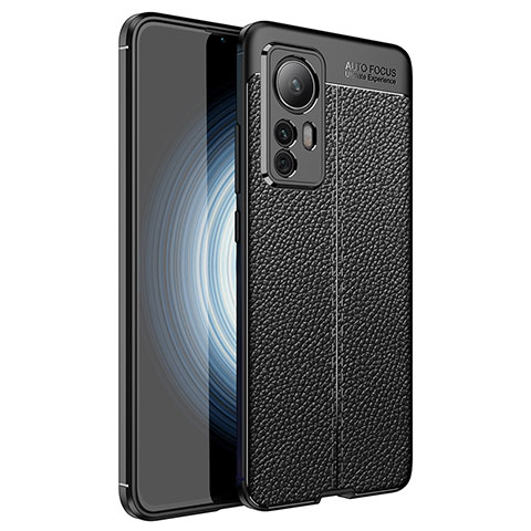 Custodia Silicone Morbida In Pelle Cover WL1 per Xiaomi Mi 12T 5G Nero