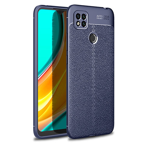 Custodia Silicone Morbida In Pelle Cover WL1 per Xiaomi POCO C3 Blu