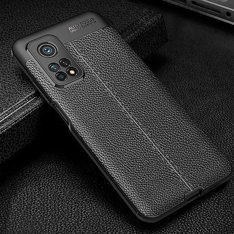 Custodia Silicone Morbida In Pelle Cover WL2 per Xiaomi Mi 10T 5G Nero