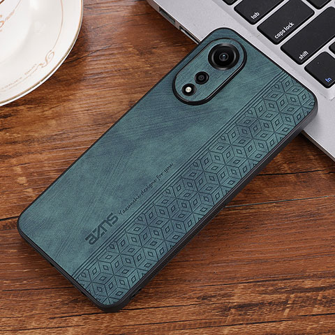 Custodia Silicone Morbida In Pelle Cover YZ2 per Oppo A78 4G Verde