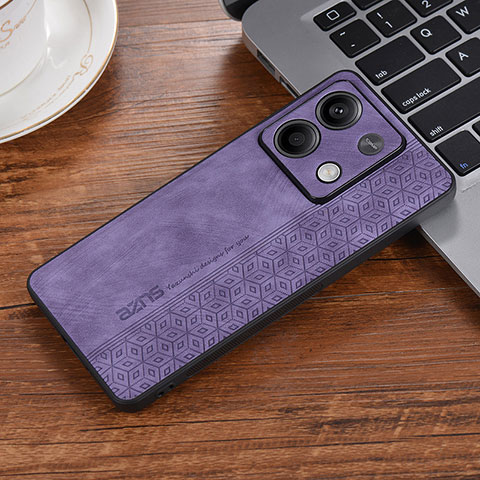 Custodia Silicone Morbida In Pelle Cover YZ2 per Xiaomi Redmi Note 13 5G Lavanda