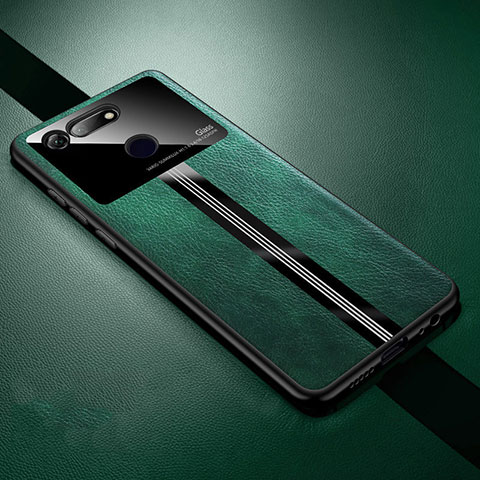 Custodia Silicone Morbida In Pelle Cover Z01 per Huawei Honor V20 Verde