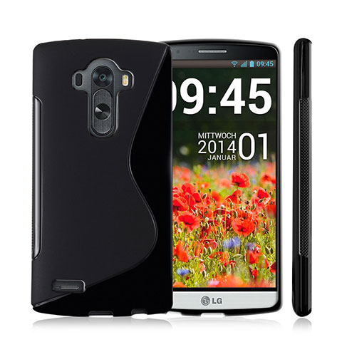 Custodia Silicone Morbida S-Line per LG G4 Nero