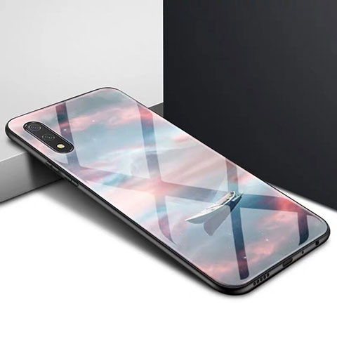 Custodia Silicone Specchio Laterale Cover M01 per Huawei P Smart Z (2019) Marrone