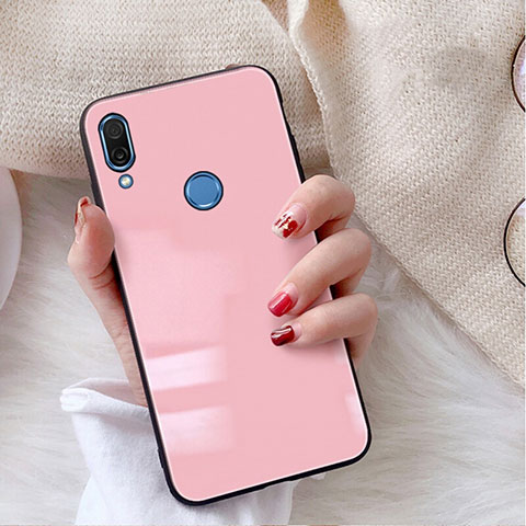 Custodia Silicone Specchio Laterale Cover M02 per Huawei Nova 3e Rosa