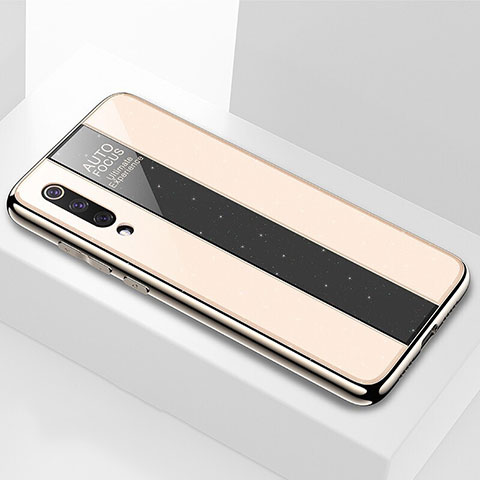 Custodia Silicone Specchio Laterale Cover M02 per Xiaomi Mi 9 Oro