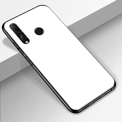 Custodia Silicone Specchio Laterale Cover per Huawei Enjoy 9s Bianco