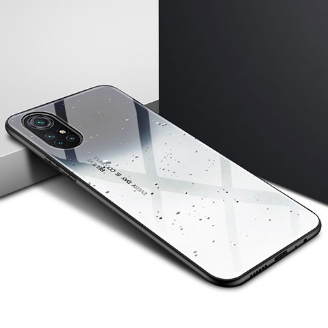 Custodia Silicone Specchio Laterale Cover per Huawei Nova 8 5G Grigio