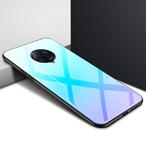 Custodia Silicone Specchio Laterale Cover per Vivo Nex 3 Cielo Blu