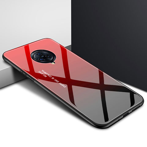 Custodia Silicone Specchio Laterale Cover per Vivo Nex 3 Rosso