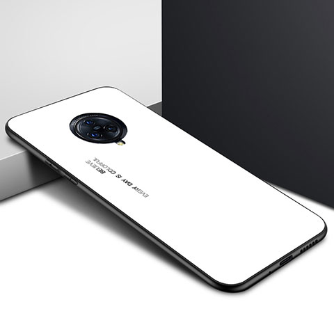 Custodia Silicone Specchio Laterale Cover per Vivo Nex 3S Bianco