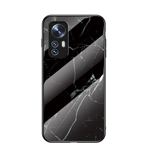Custodia Silicone Specchio Laterale Cover per Xiaomi Mi 12 5G Nero