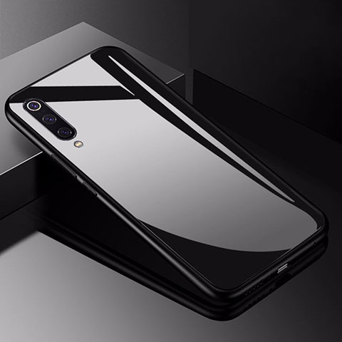 Custodia Silicone Specchio Laterale Cover per Xiaomi Mi 9 Lite Nero