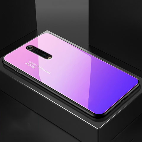 Custodia Silicone Specchio Laterale Cover per Xiaomi Mi 9T Rosa