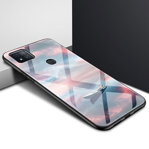 Custodia Silicone Specchio Laterale Cover per Xiaomi Redmi 9C Marrone