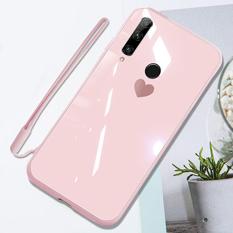 Custodia Silicone Specchio Laterale Cover T01 per Huawei Honor 20 Lite Rosa